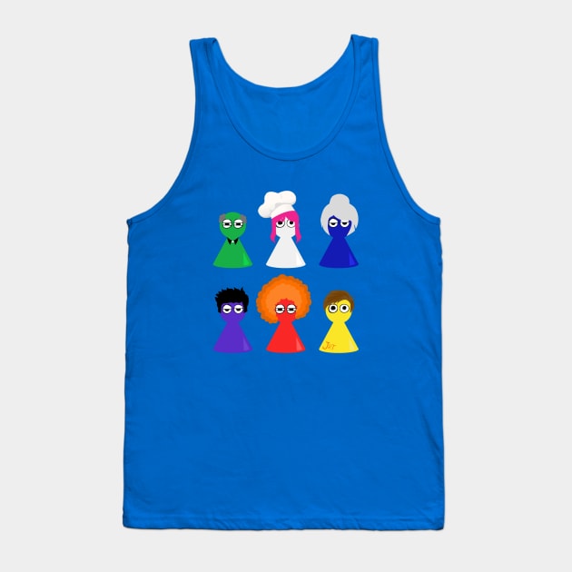 Cute Games Night Pieces Tank Top by JessiT